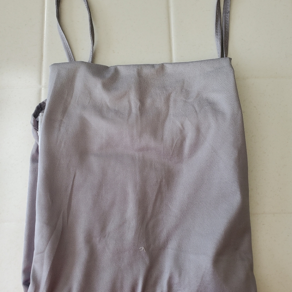 V-Neck Beach Maxi Cover Up Sun Grey Two Tone - Picture 3 of 4